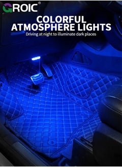 GROIC 2Pcs Wireless Led Lights for Car Interior, Car Led Lights Interior, USB Rechargeable Automotive Neon Accent Light Kits, Free Installation of Magnetic Car Interior Lights (7colors)  - Image 2