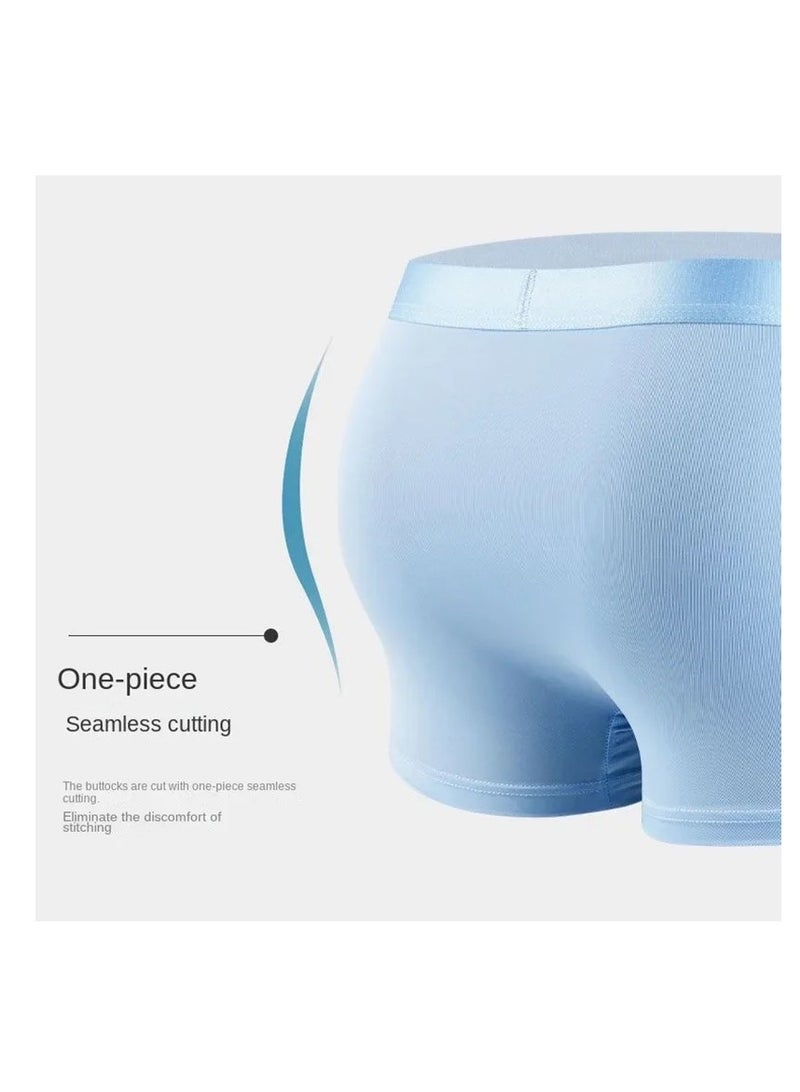 Set Of 4 Mens Boys Ice Silk Boxer Briefs  - Image 5