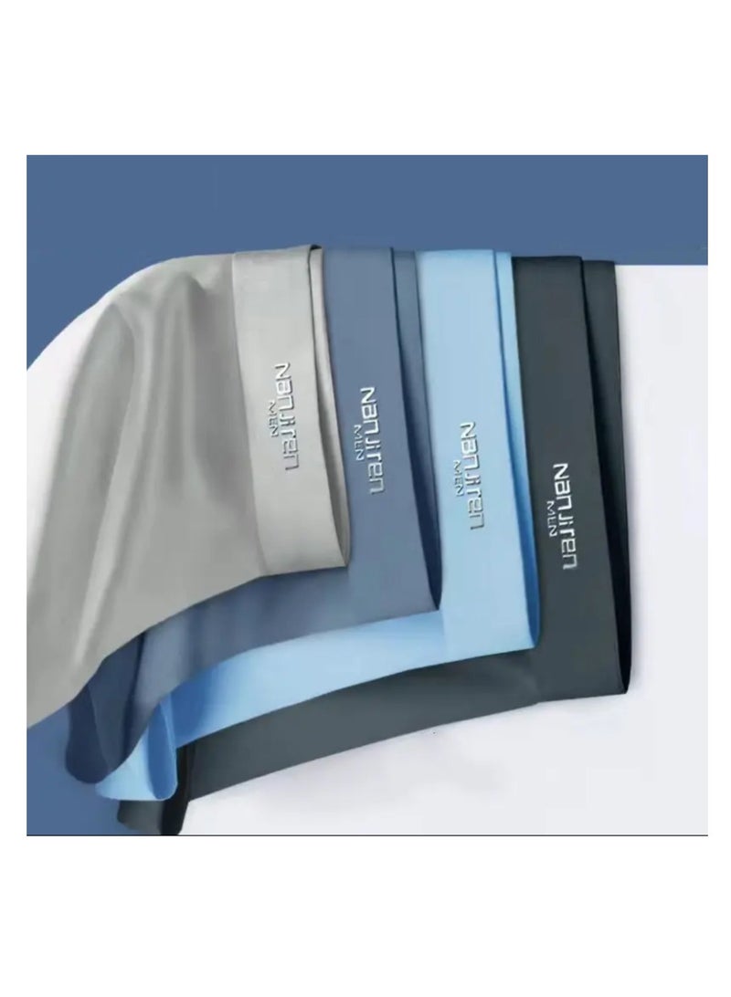 Set Of 4 Mens Boys Ice Silk Boxer Briefs  - Image 1