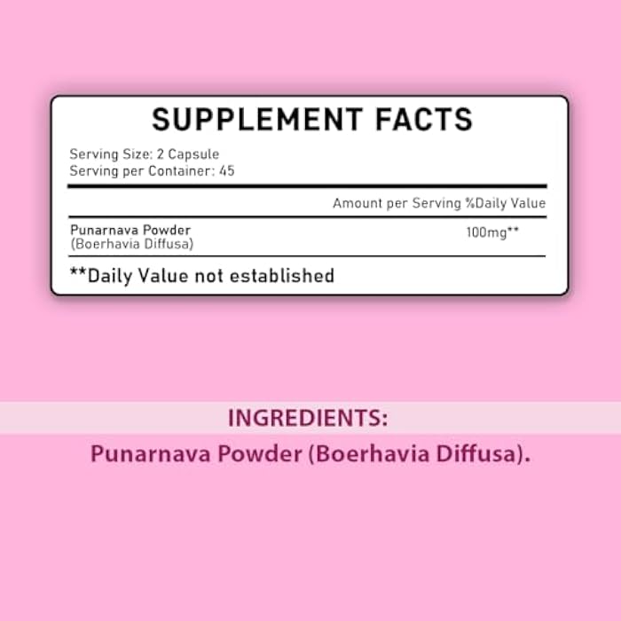 minature Punarnava Tablets by mi Nature| 90 Tablets, 1000 mg| 45 Days Supply| Herbal Tablets| Vegan | Boerhaavia diffusa| from India - Image 2