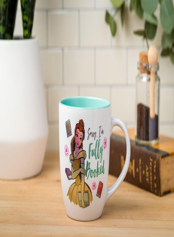 Silver Buffalo Disney Princess Beauty and the Beast Belle Sorry, I’m Fully Booked Ceramic Mug, 18 Ounces - Image 2