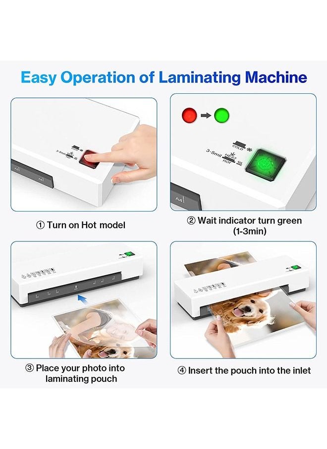 Taimi Laminator SL266 A4 A5 A6 Hot and Cold Laminator Set with Round Corner Puncher and Paper Cutter  - Image 5