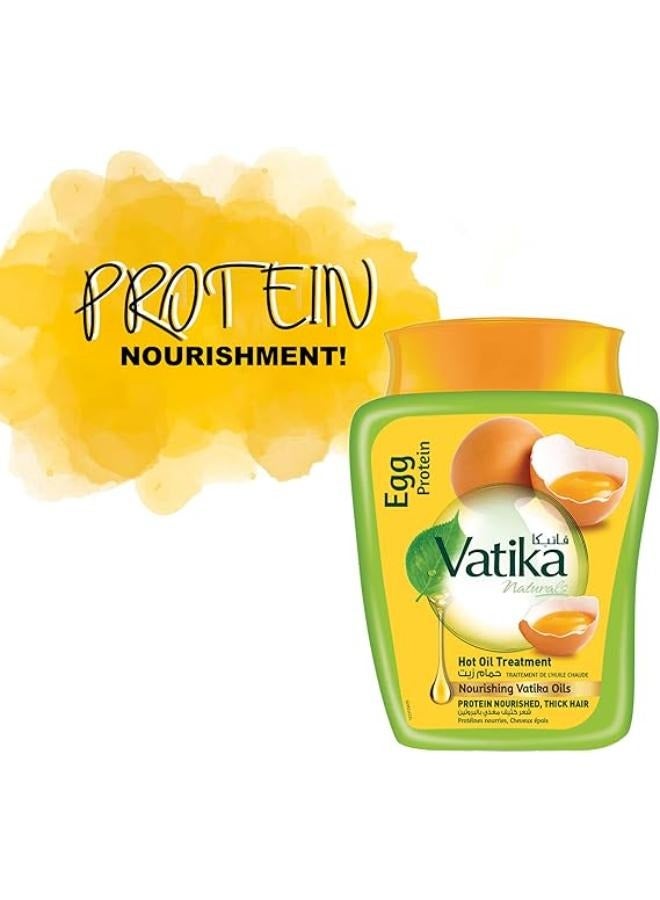 فاتيكا ناتشورالز حمام الزيت الساخن ببروتين البيض و زيوت فاتيكا المغذية، 1 كجم - Image 2