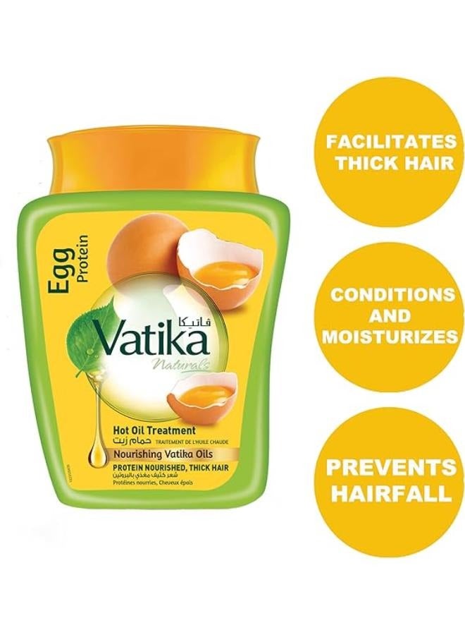 فاتيكا ناتشورالز حمام الزيت الساخن ببروتين البيض و زيوت فاتيكا المغذية، 1 كجم - Image 3