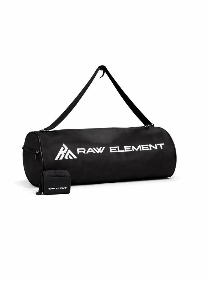 RAW ELEMENT Gym Bag & Wrist Band Combo | Fitness Training Set for Men & Women | Durable Sports Duffel with Sweatband - Image 2