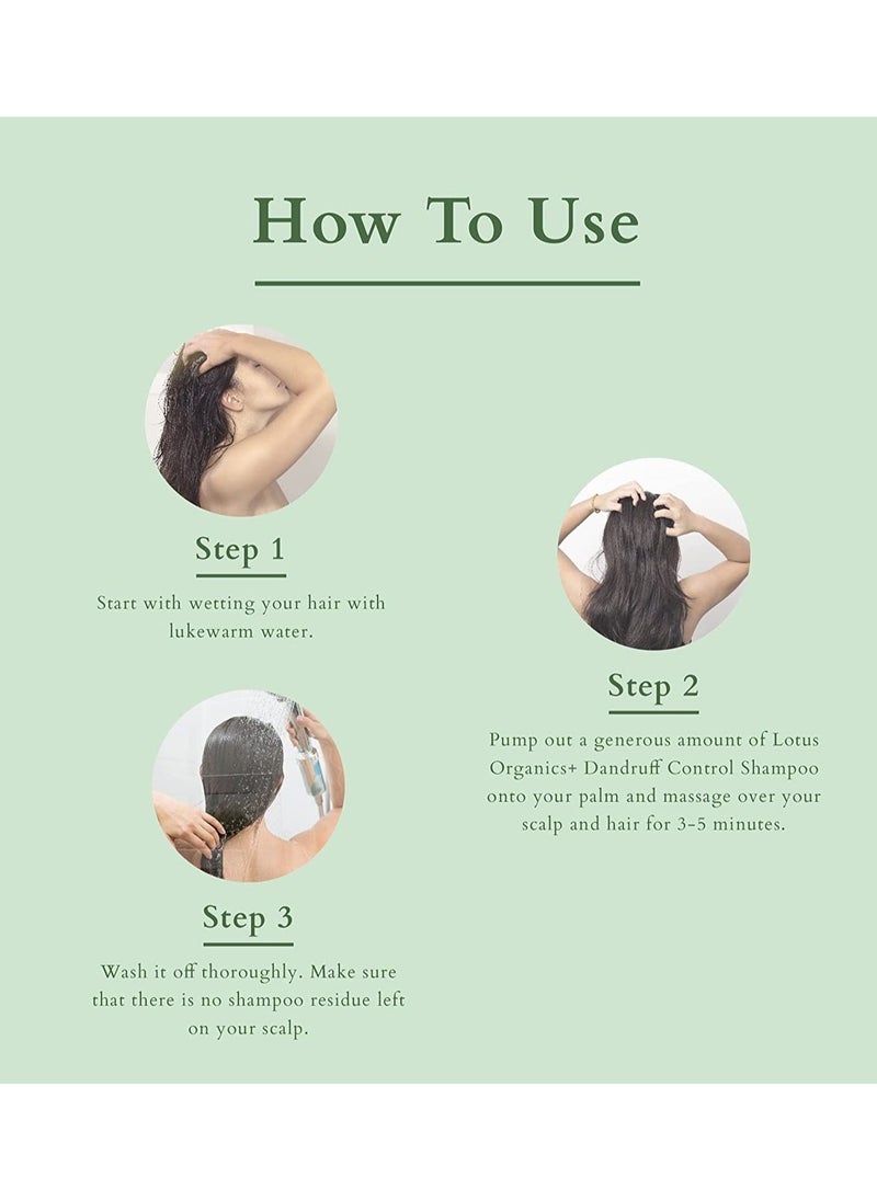 Lotus Organics+ - Lotus Organics+ Dandruff Control Shampoo 300ml - Image 1