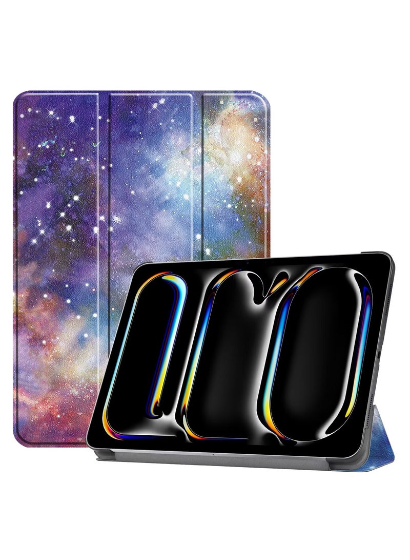 Slim Stand Hard Back Shell Smart Cover Case for iPad Pro13 Inch, Auto Wake/Sleep (Milky Way) - Image 1