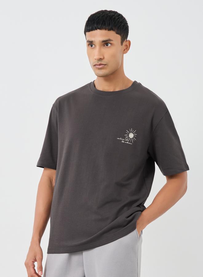 Styli Styli Graphic Print Round Neck Oversized T-Shirt  - Image 3
