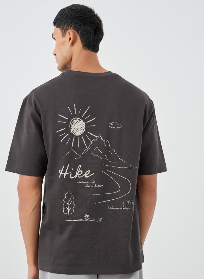 Styli Styli Graphic Print Round Neck Oversized T-Shirt  - Image 5