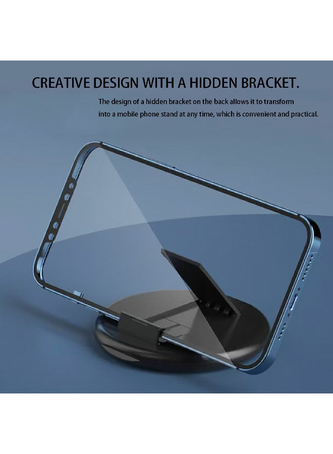 ACYYH Portable Data Cable Organizer with Cell Phone Holder，black - Image 5