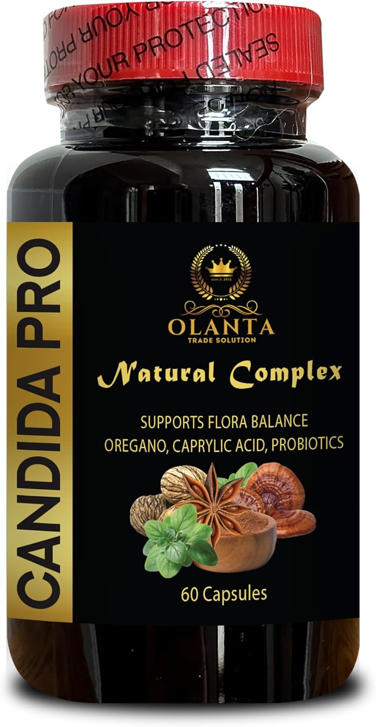 Candida PRO  Black Walnut Wormwood probiotics Digestive Health Supports Detoxification for Natural Candida Cleanse  1 Bottle - Image 1