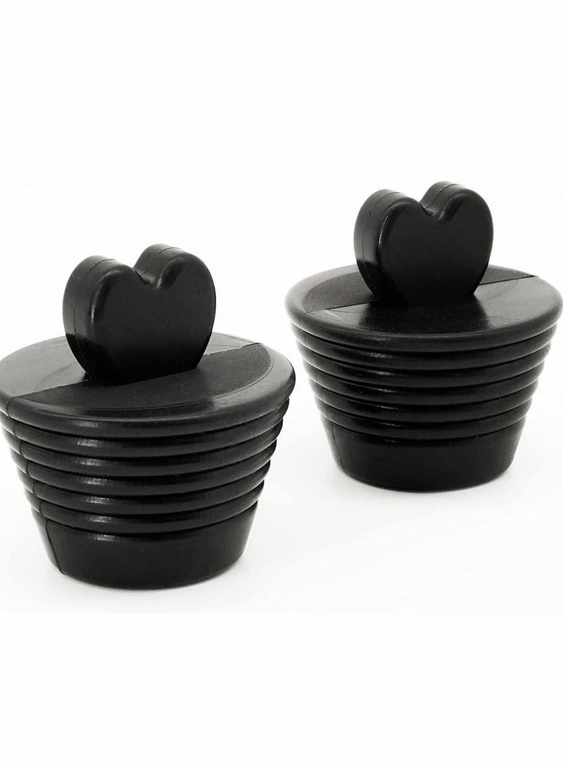 Universal Bathtub Stopper,  2 Pack Universal Drain Stoppers Bathtub Stopper for Bathtub and Bathroom Sink Drains, Kitchen Silicone Sink Stopper for Kitchen Bathtub Sink Drains (Black) - pzsku/ZE450D89C603D3F0DEE0DZ/45/_/1730738972/ec59b596-1f02-43b6-92e6-da2a2ae49dfb