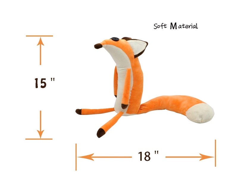 VANVENE The Little Fox Le Petit Fox Plush Doll Puppet Toy, Fox Throw Pillow Orange Fox Cartoon Sleeping Stuffed Toy for Prince Christmas/Birthday/Party - Image 3