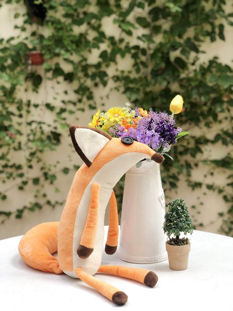 VANVENE The Little Fox Le Petit Fox Plush Doll Puppet Toy, Fox Throw Pillow Orange Fox Cartoon Sleeping Stuffed Toy for Prince Christmas/Birthday/Party - Image 2