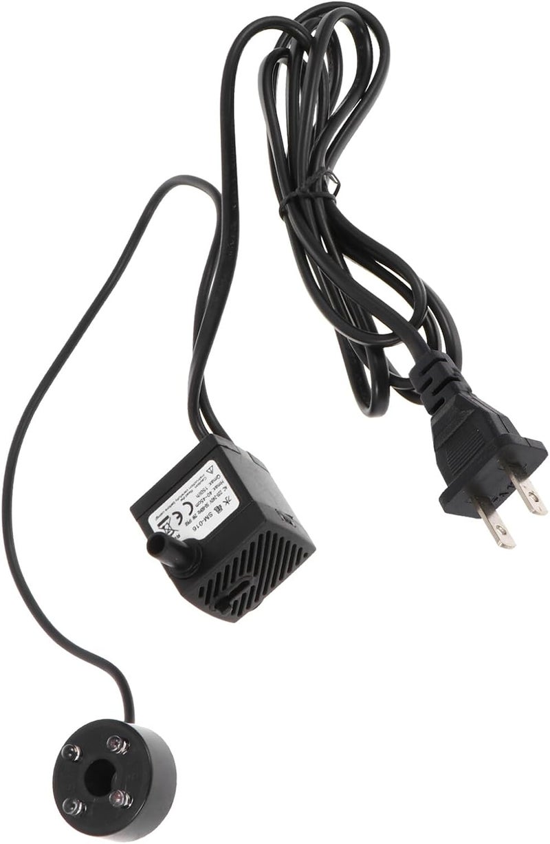 VICASKY Submersible Water Pump 2w Quiet Mini Fish Tank Circulation Pump with Colorful LED Lights Ac110v for Aquarium Fountain Supplies - Image 1