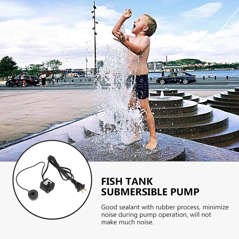VICASKY Submersible Water Pump 2w Quiet Mini Fish Tank Circulation Pump with Colorful LED Lights Ac110v for Aquarium Fountain Supplies - Image 3