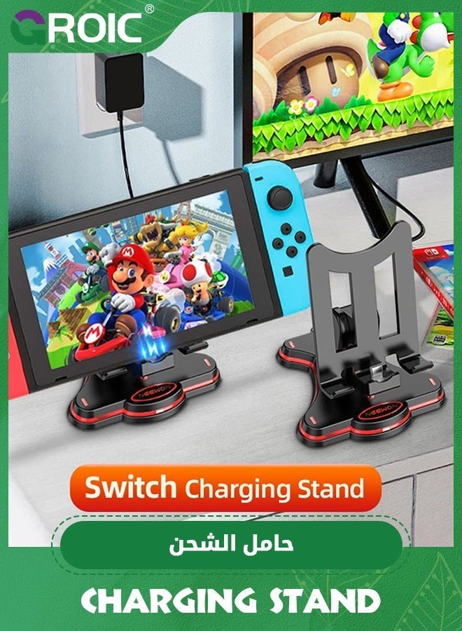 GROIC Switch Charger Stand for Nintendo Charging Dock Station Accessories Lite/OLED Portable Djustable with USB Type-C Port Plug and Play - Image 3