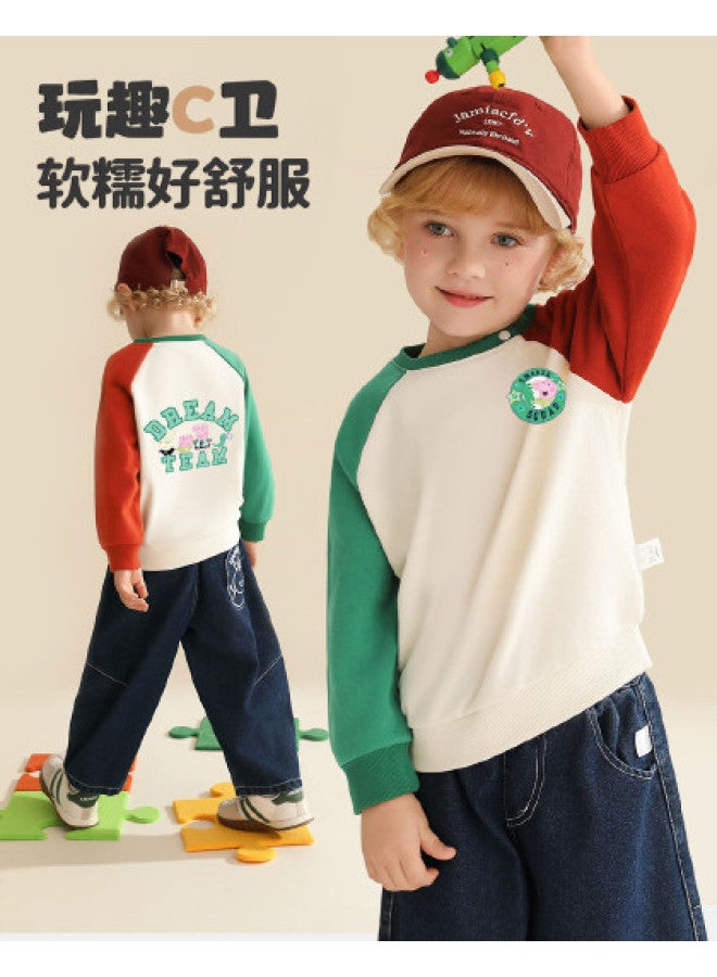 peppa Pig Spring Boys' Comfortable Pullover Hoodie - Stylish & Versatile Baby Hooded Sweatshirt - Image 1