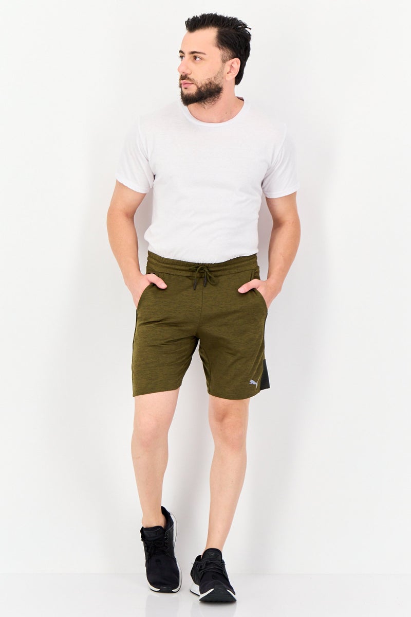 PUMA شورتات رياضية للرجال، مناسبة للمشي، لون زيتوني داكن - Image 4