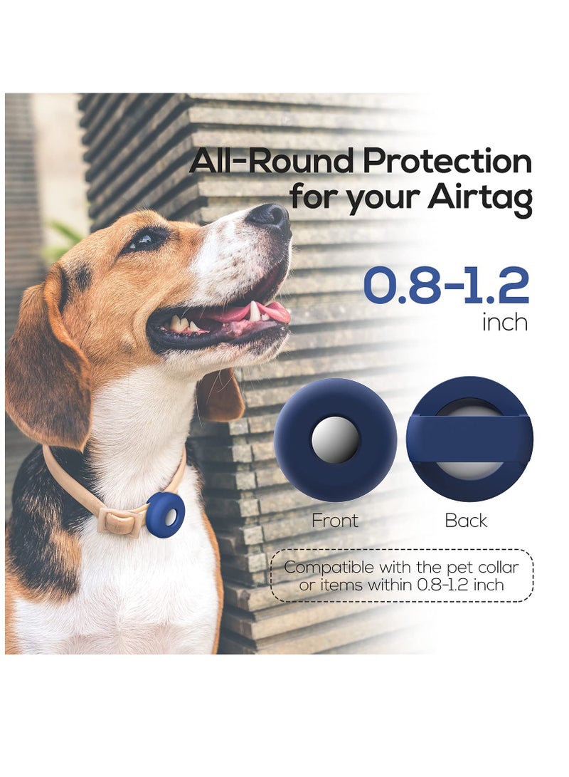 SOLARAE 2 Pack Silicone Pet Collar Case for Airtags - Image 2