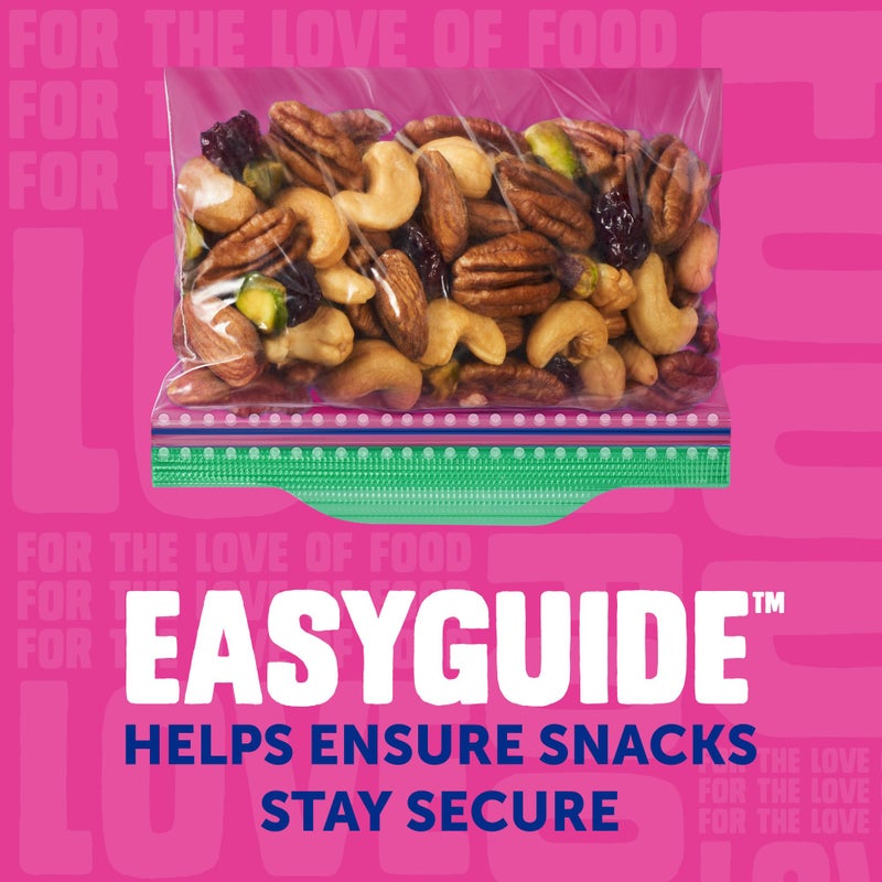 Ziploc Snack Bags, Easy Open and Close, Small Plastic Food Storage Bags, 50 Bags Total - Image 3
