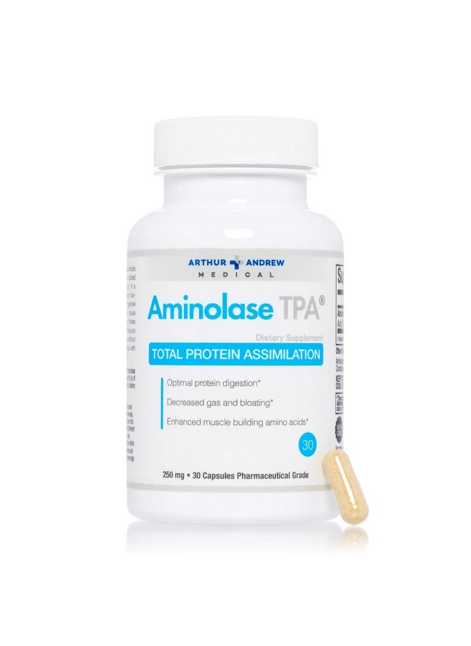 Arthur Andrew Medical Aminolase Tpa Total Protein Assimilation Optimal Protein Absorption And Decreased Gas And Bloating Vegan Nongmo 30 Capsules  - Image 2
