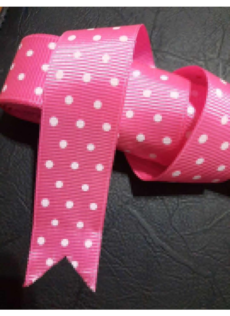 İmren Pink Polka Dot Satin Ribbon 3 cm 10 Meters  - Image 4