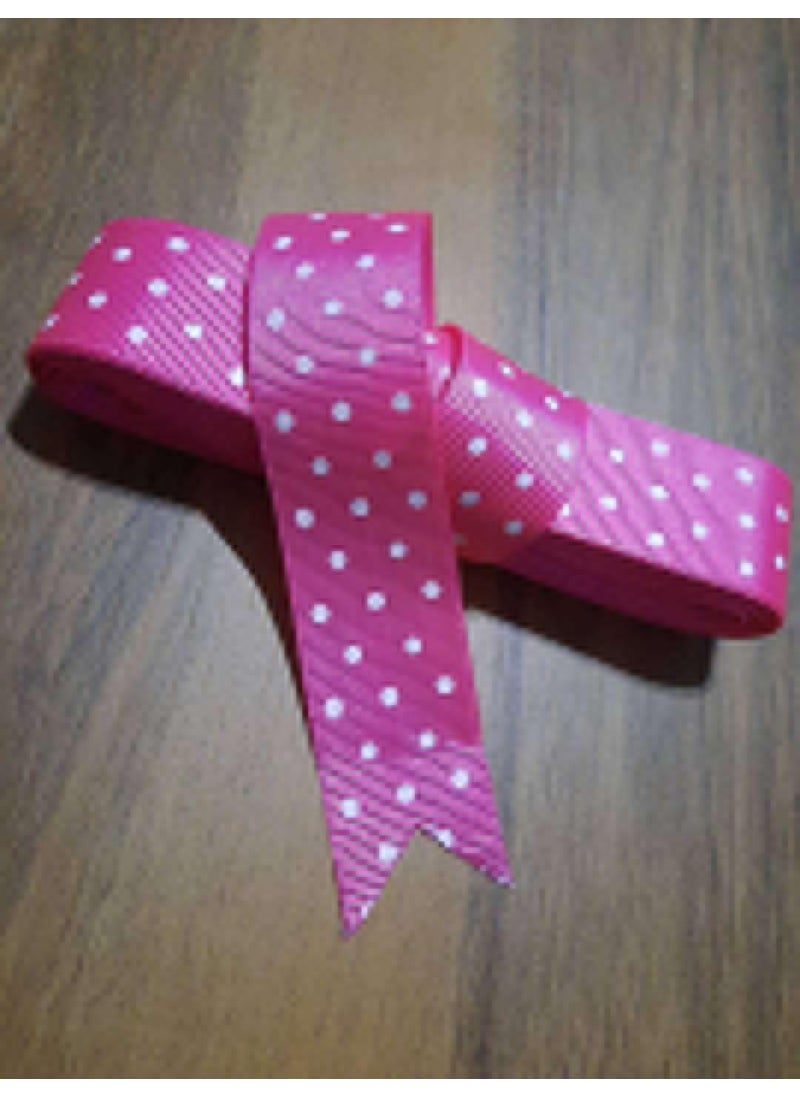 İmren Pink Polka Dot Satin Ribbon 3 cm 10 Meters  - Image 2