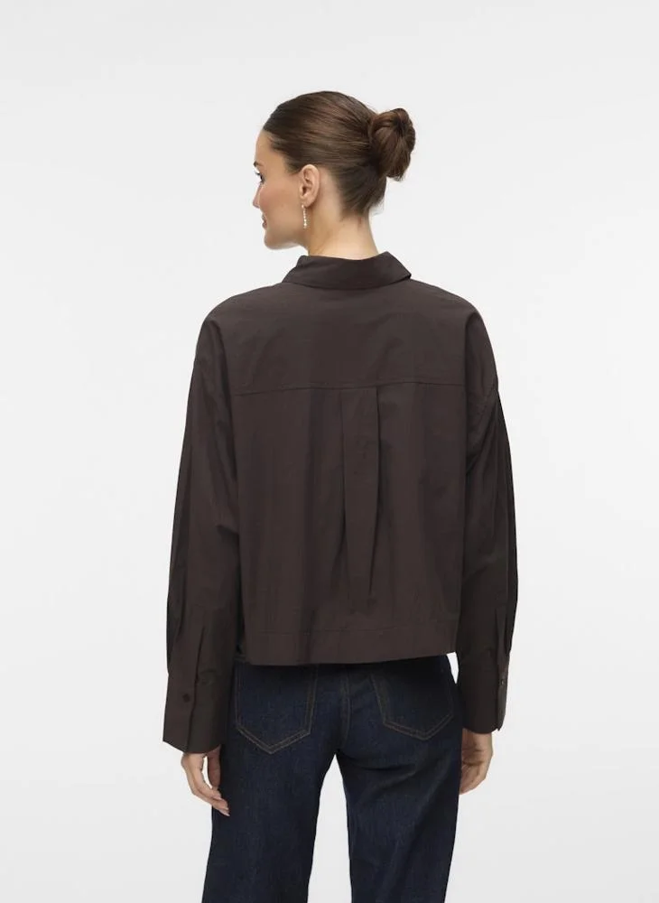 VERO MODA  JULIET Long Sleeve Button Down SHORT SHIRT for Women | Best Price UAE