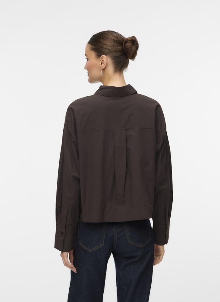 VERO MODA JULIET Long Sleeve Button Down SHORT SHIRT - Image 2