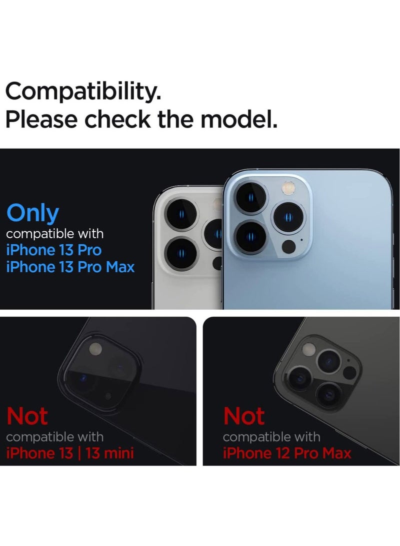 Spigen 2 Pack Glastr Optik Camera Lens Screen Protector Designed For iPhone 13 Pro And Pro Max 2021 - Image 2