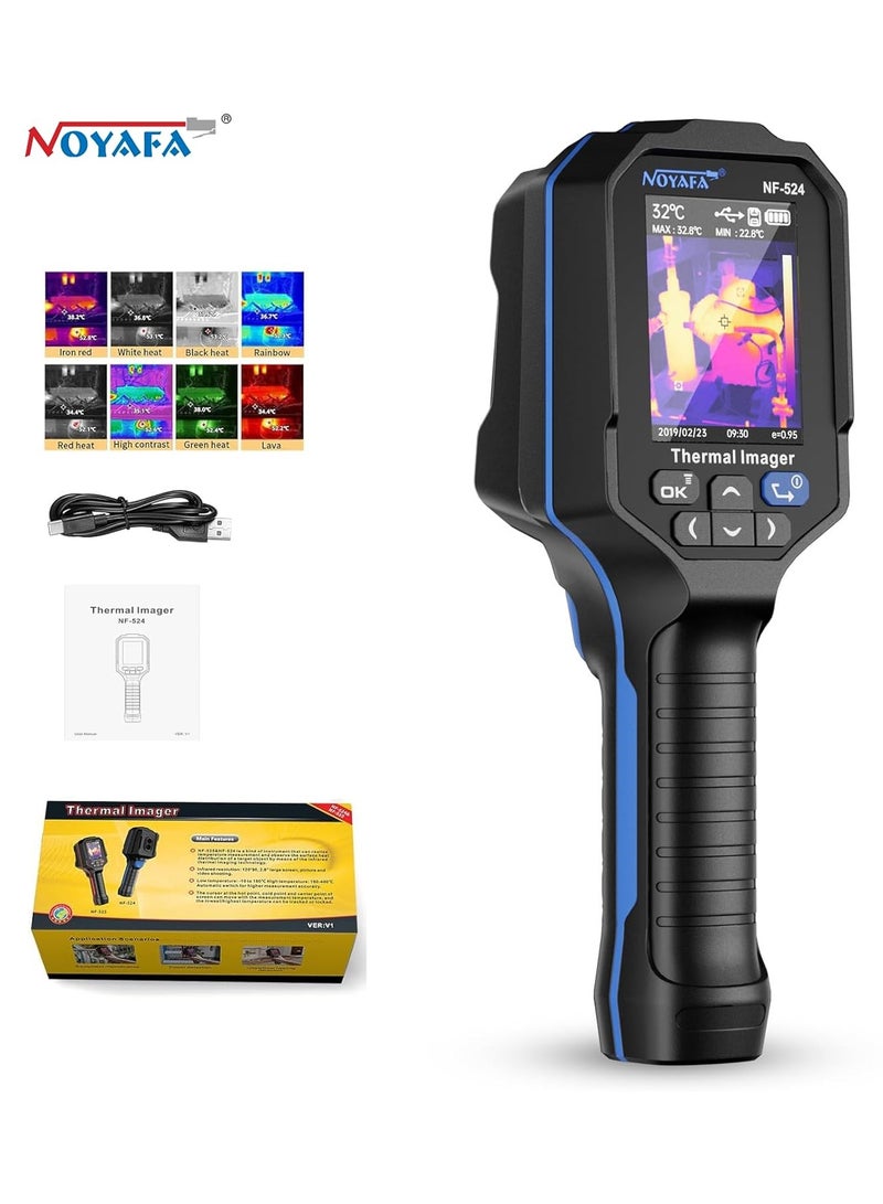 NOYAFA NF-524 Thermal Imaging Camera,120x90 IR Resolution Thermal Imager,Thermal Imager with Laser Pointer,2.8" LCD Screen,Handheld Infrared Camera,-4°F~752°F Range,25 Hz Refresh Rate Thermal Camera - Image 1