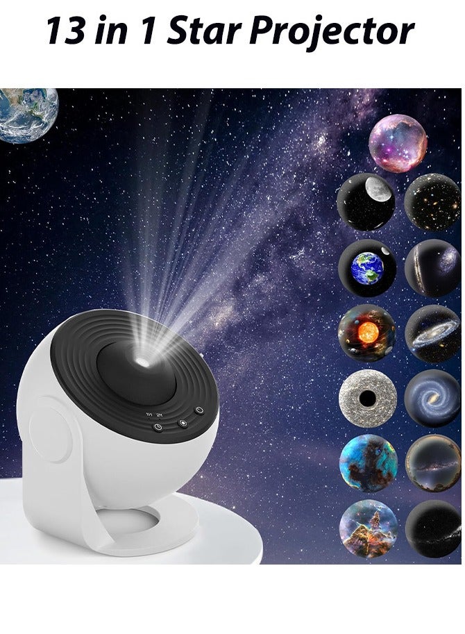 Joshberg Galaxy Projector, 13 in 1 Planetarium Star Projector Realistic Starry Sky Night Light with Solar System Constellation Moon for Kids Adults Bedroom Ceiling Home Theater Living Room Decor - Image 1