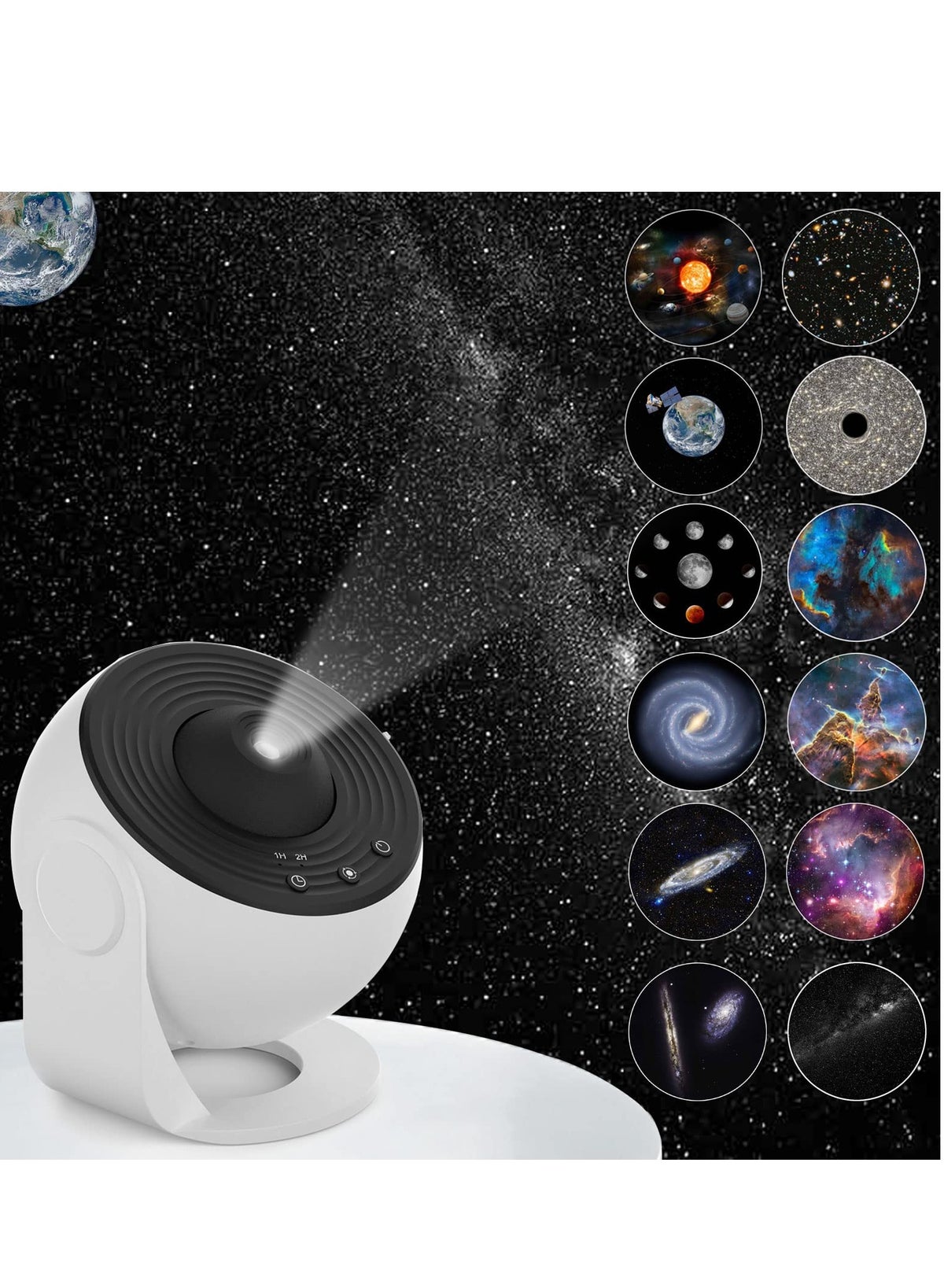 Planet Projector Diffuser Joshberg 12 in 1 Star Night Light Planetarium Projector 360 Degree ...