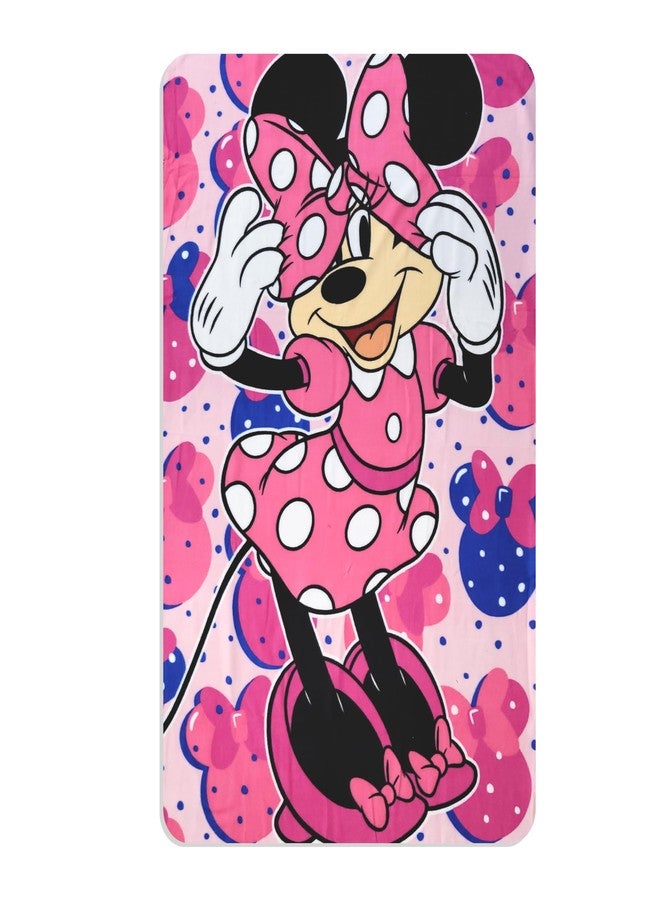 MINNIE MinnieMouse Cozy Fleece Throw Blanket 40 x 60 (Red) - Image 1