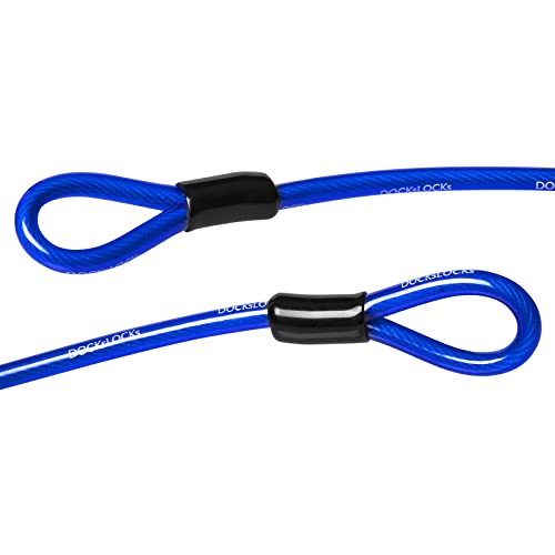 DocksLocks Weatherproof Straight Security Cable (5ft to 25ft Lengths) with Reinforced Looped Ends, Anti-Theft Protection for Kayaks, Bikes, Paddleboards, Outdoor Equipment, Bicycles and More 5ft - Image 2