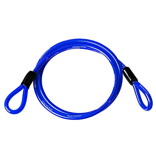 DocksLocks Weatherproof Straight Security Cable (5ft to 25ft Lengths) with Reinforced Looped Ends, Anti-Theft Protection for Kayaks, Bikes, Paddleboards, Outdoor Equipment, Bicycles and More 5ft - Image 1