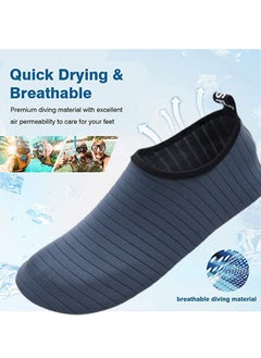 VUCATIN Water Shoes for Men Women Quick-Dry Aqua Socks Slip-on Beach Shoes Swimming Shoes Barefoot Yoga Socks for Sport Beach Swim Surf Yoga Exercise (D)  - Image 2