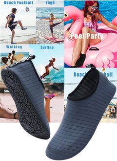 VUCATIN Water Shoes for Men Women Quick-Dry Aqua Socks Slip-on Beach Shoes Swimming Shoes Barefoot Yoga Socks for Sport Beach Swim Surf Yoga Exercise (D)  - Image 1