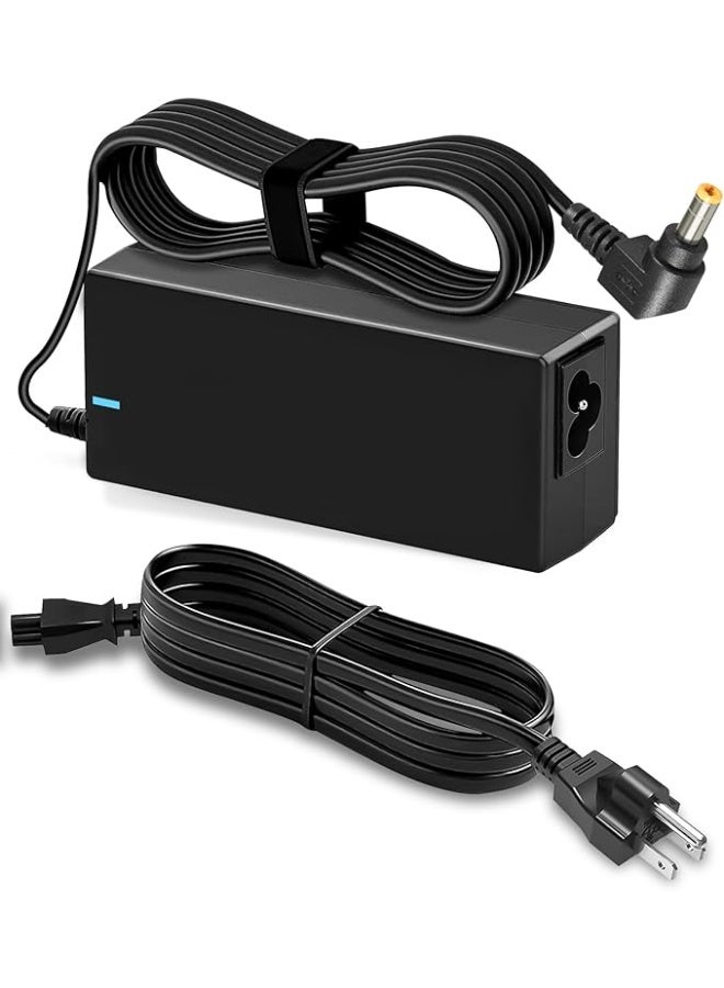 Terabyte 19V AC DC Replacement  Adapter Charger for As-US 22'' 23'' 24'' 27'' Screen,VX228 VX228H VX238H VX238H-W VX248 VX248H MS238H VX239H ML238H VX239H VX279H MX239H LED LCD Monitor Screen Adaptor Power Supply Cord - Image 2