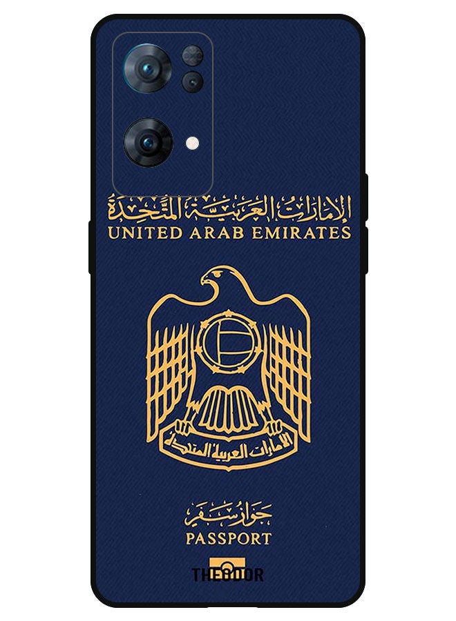 Theodor غطاء حماية لجهاز OPPO Reno 7 PRO 5G جواز سفر الإمارات 2 - Image 1