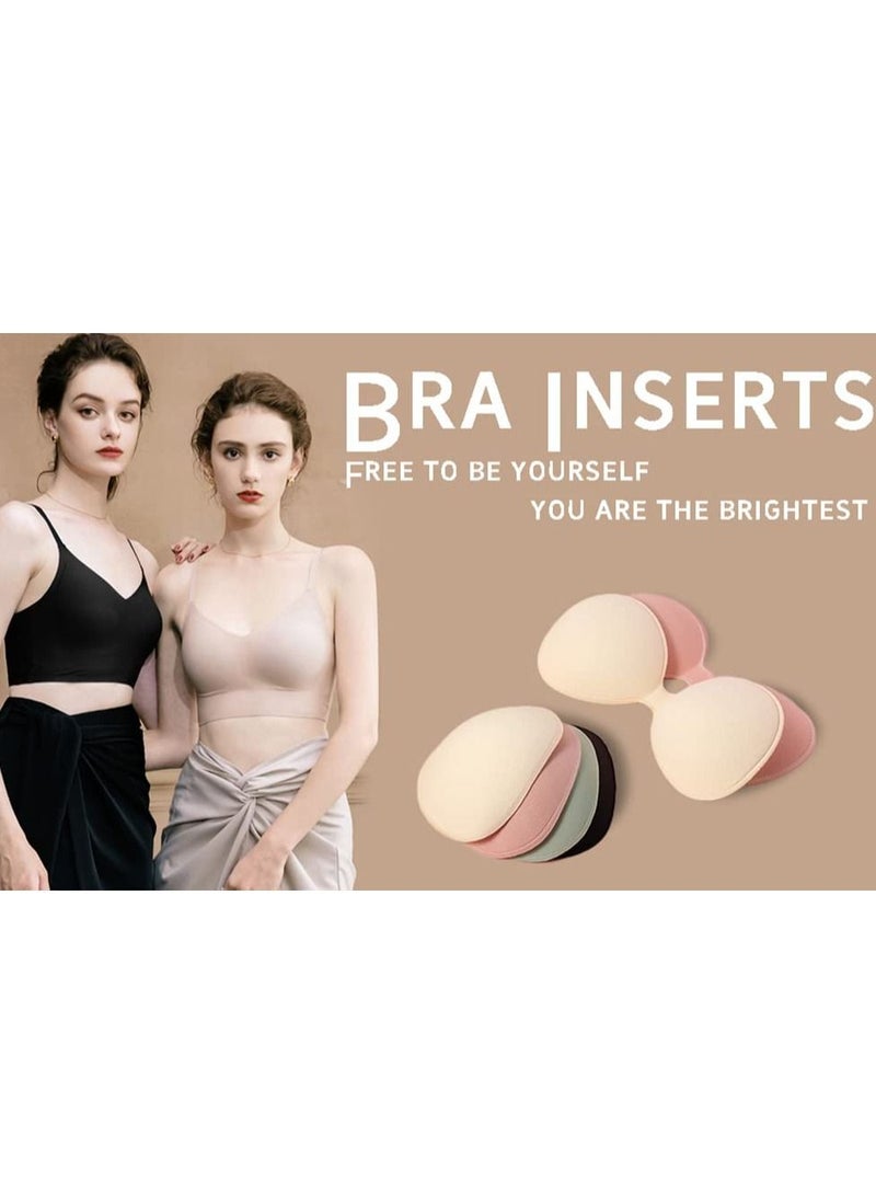 KASTWAVE Bra Pads Inserts, Chest Pad for Sports Bra, Bra Cups Inserts Sew Removable Bra Pads, for Women Summer Swimsuits and Bikini - Image 3