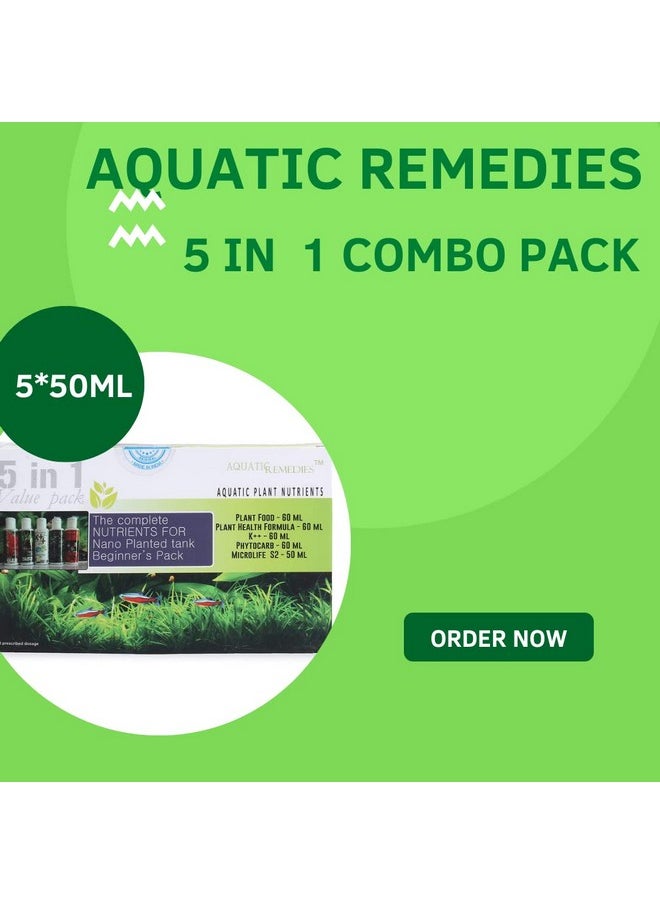 VAYINATO Aquatic Remedies The Complete NUTRIENTS For NANO Planted Tank Beginner's Pack (5 In 1 Value Pack) Aquatic Plant Nutrients Fertilizer  - Image 5