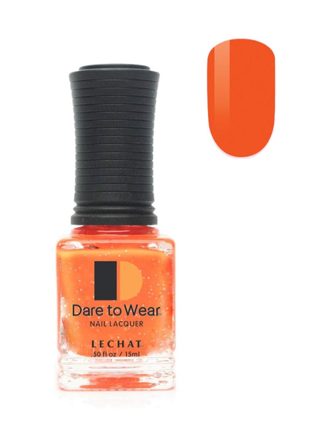 Lechat Long Lasting Nail Polish Color Glowing Orange With Small And Chunky Pink And Yellow Glitter By Lechat Nail Lacquer Orange Infusion Dw254