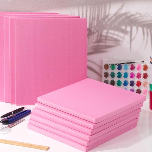 Frienda 12 Pcs Foam Board Bulk 12" x 7.5" x 1/2" Xps Foam Sheet Panel for DIY Crafts Sculpture Modeling Floral Arrangements School Home Office Art(Pink) - Image 5