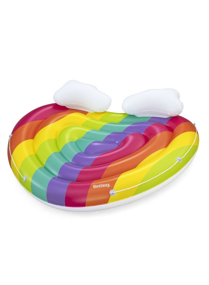 بست واي عوامة علي شكل قلب قوس قزح 175x163 سم - - Image 1