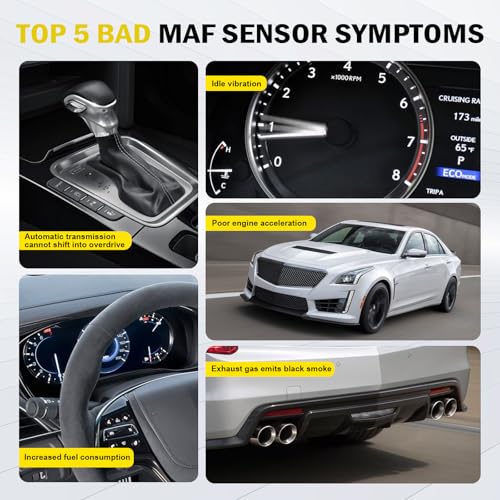 C-Tzu Mass Air Flow Meter MAF Sensor for Cadillac CTS Escalade Chevy Avalanche Silverado Suburban Tahoe GMC Sierra Yukon XL 1500 2500 - Replaces 10393948 23256991 AF10060 - Image 5