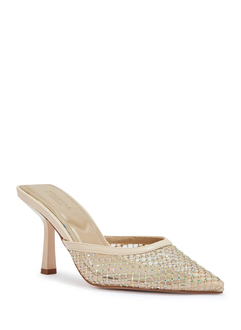 ترافل من نمشي Stud Detail Dounue Strap Pump