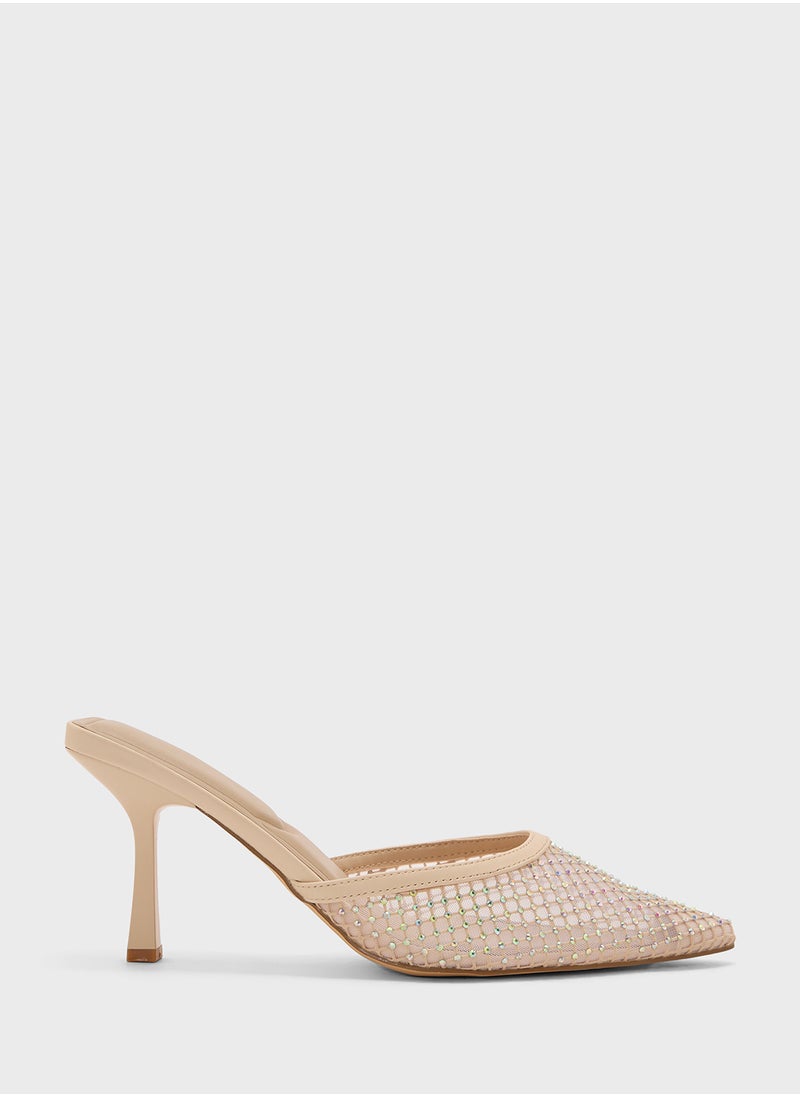 Truffle - Stud Detail Dounue Strap Pump - Image 1