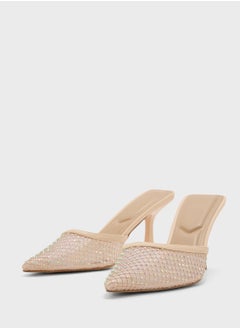 Truffle Stud Detail Dounue Strap Pump  - Image 5